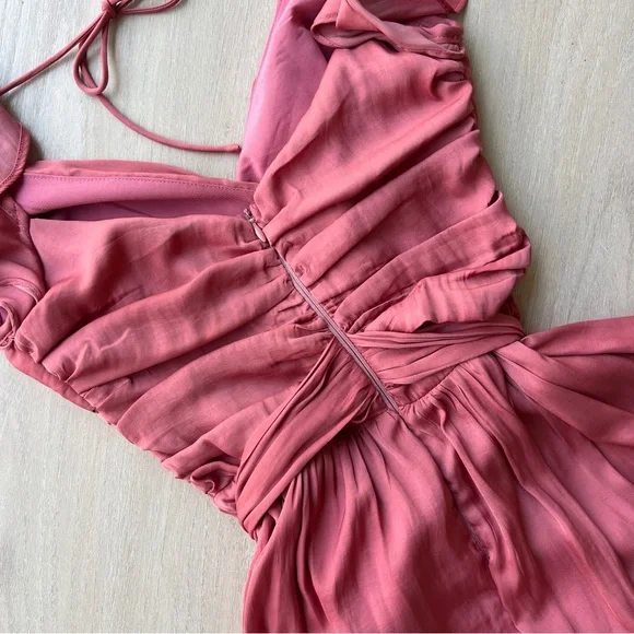 NWOT Musette Ruffle Shoulder Wrap Dress - Picture 7 of 9